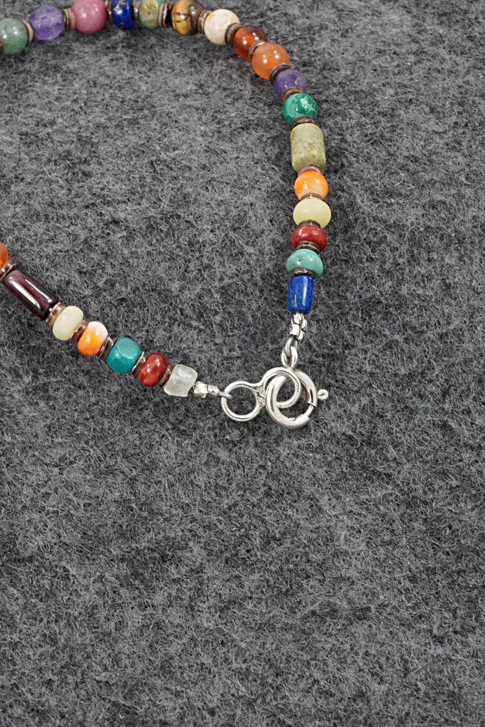Multi-Stone & Sterling Silver Bracelet - Helen Tsosie