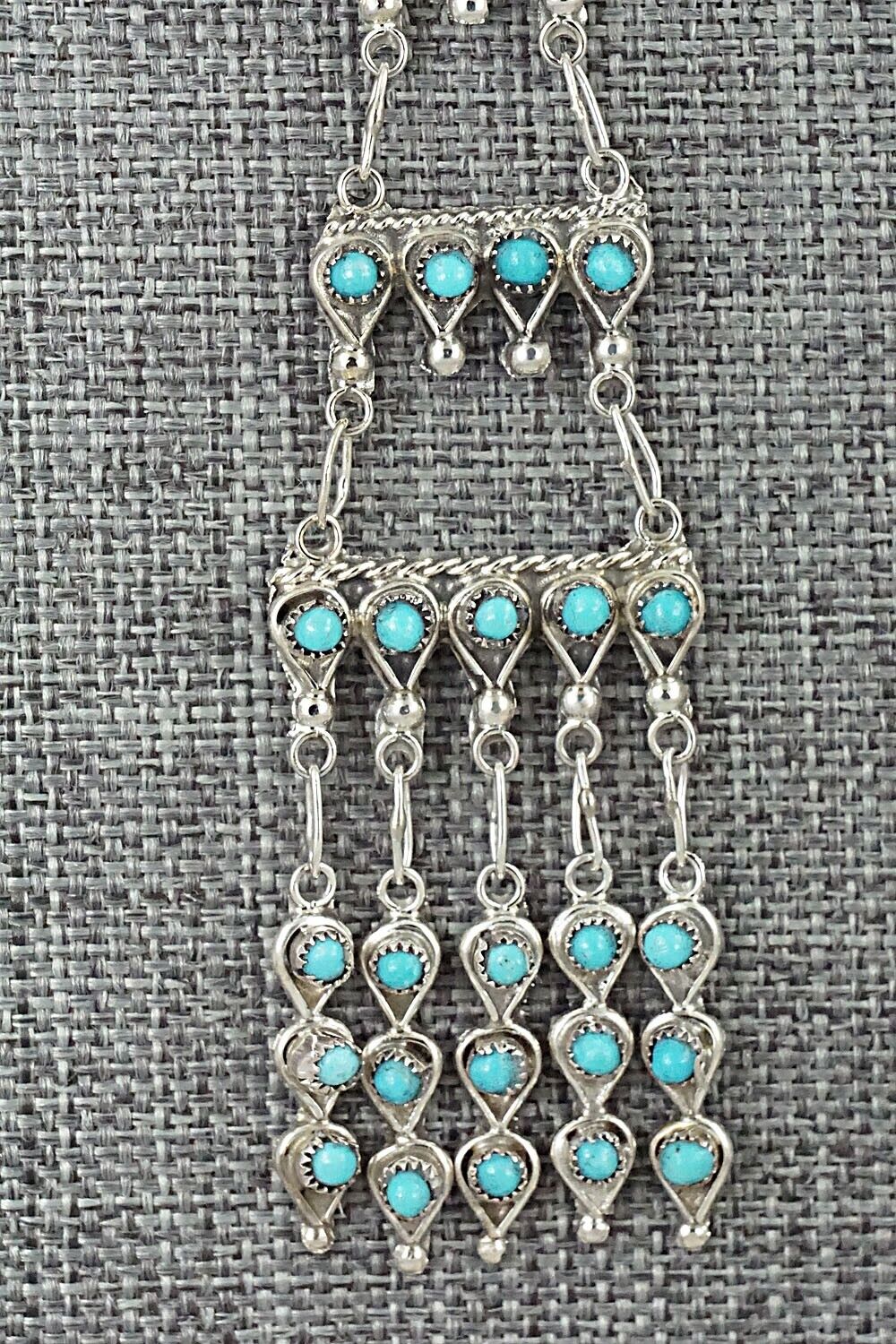 Turquoise & Sterling Silver Earrings - Waylon Johnson