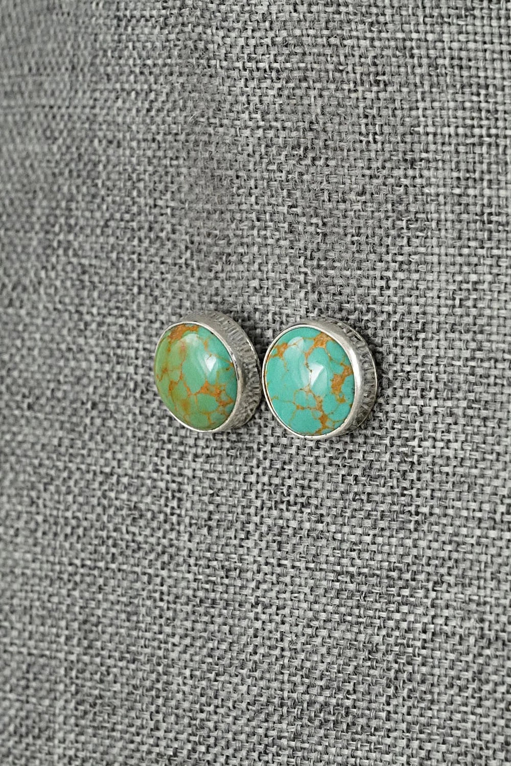 Turquoise & Sterling Silver Earrings - Rosemary Saunders