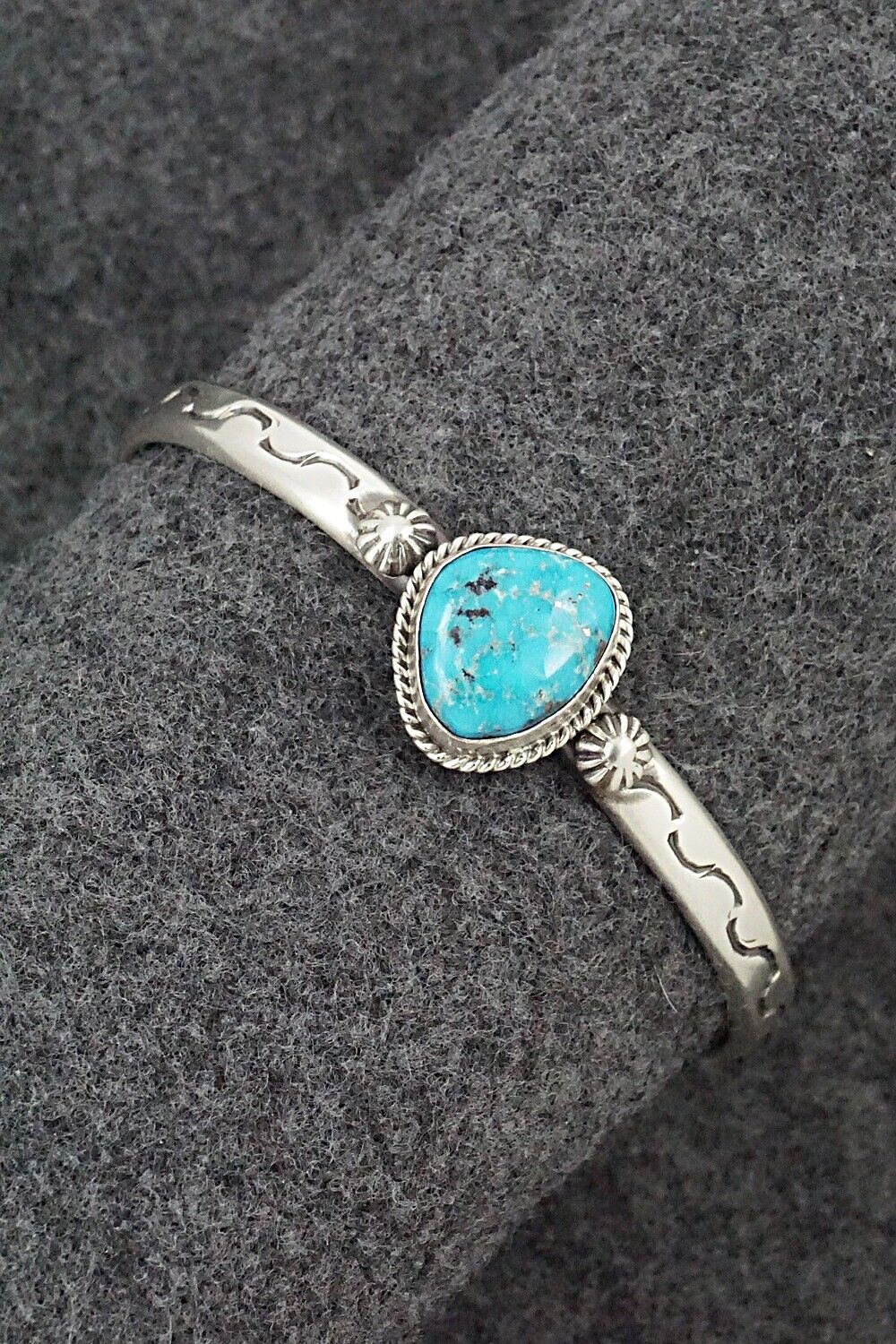 Turquoise & Sterling Silver Bracelet - Samuel Yellowhair