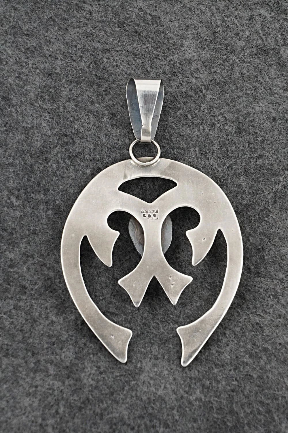 Turquoise & Sterling Silver Pendant - Eugene Gruber