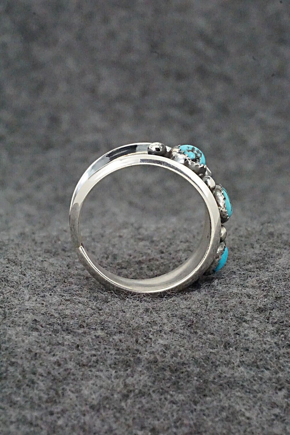Turquoise & Sterling Silver Ring - Paul Largo - Size 10.5