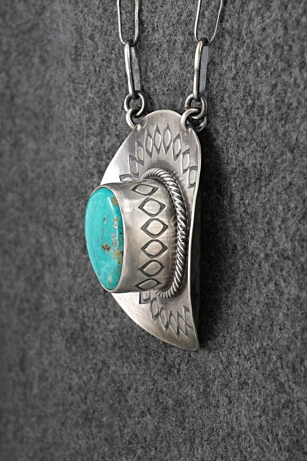 Turquoise & Sterling Silver Necklace - Randy Boyd