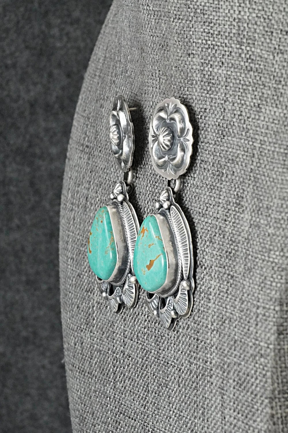 Turquoise & Sterling Silver Earrings - Randy Boyd