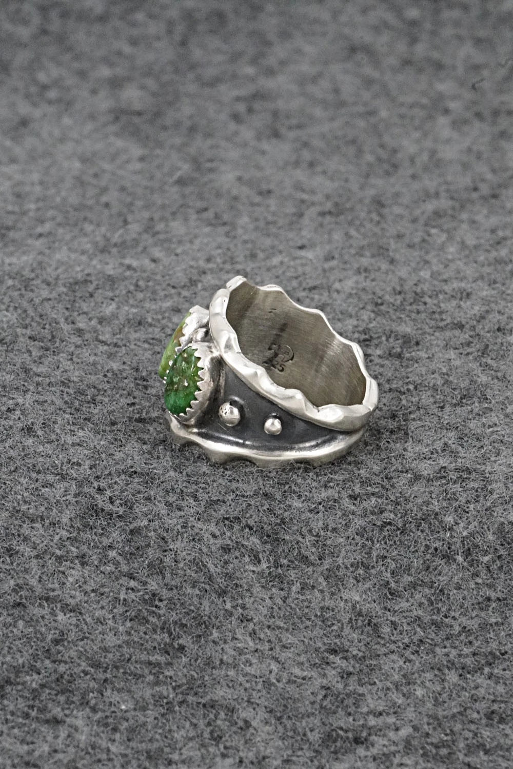Turquoise & Sterling Silver Ring - Genevieve Francisco - Size 7
