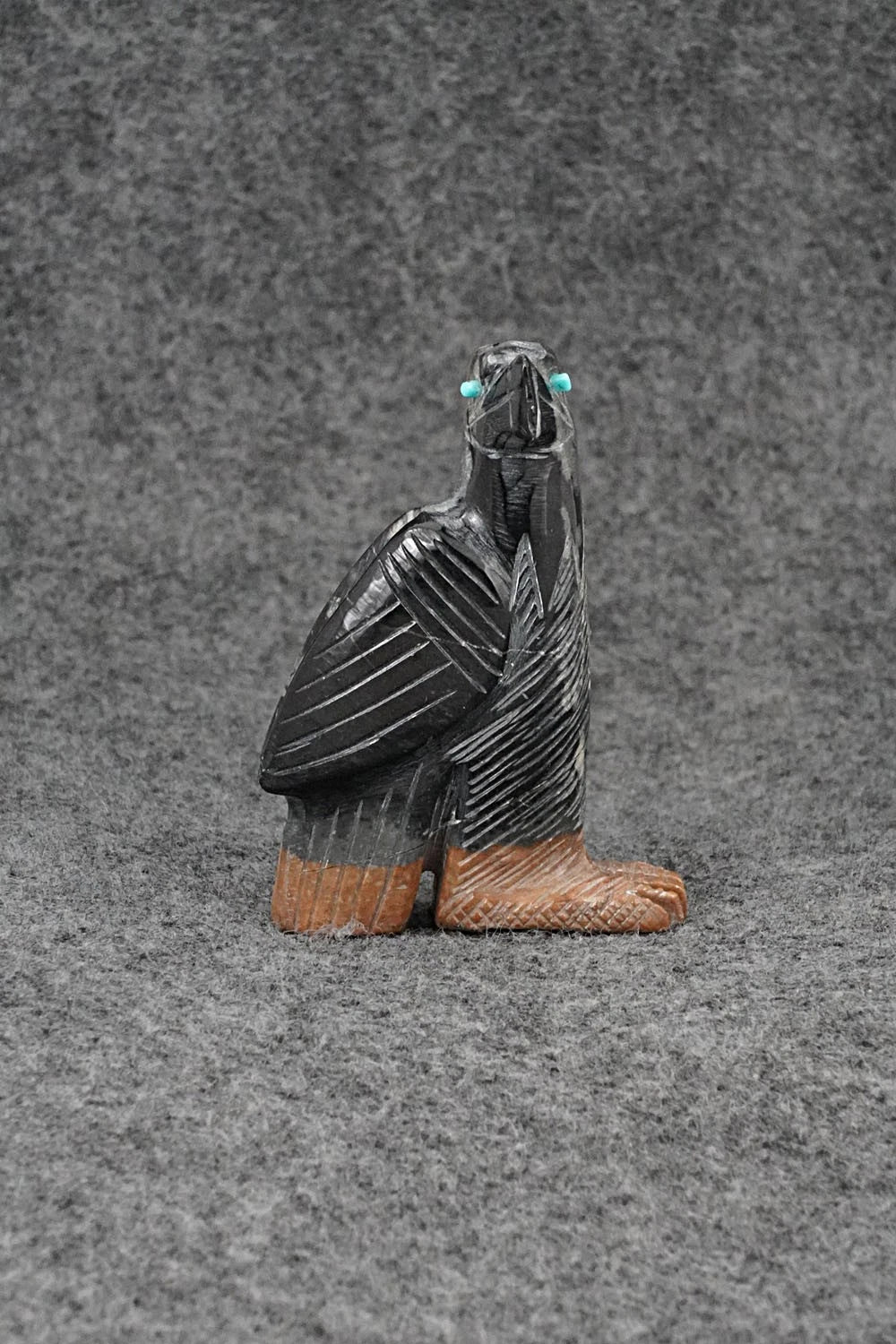 Eagle Zuni Fetish Carving - Stephan Lonjose