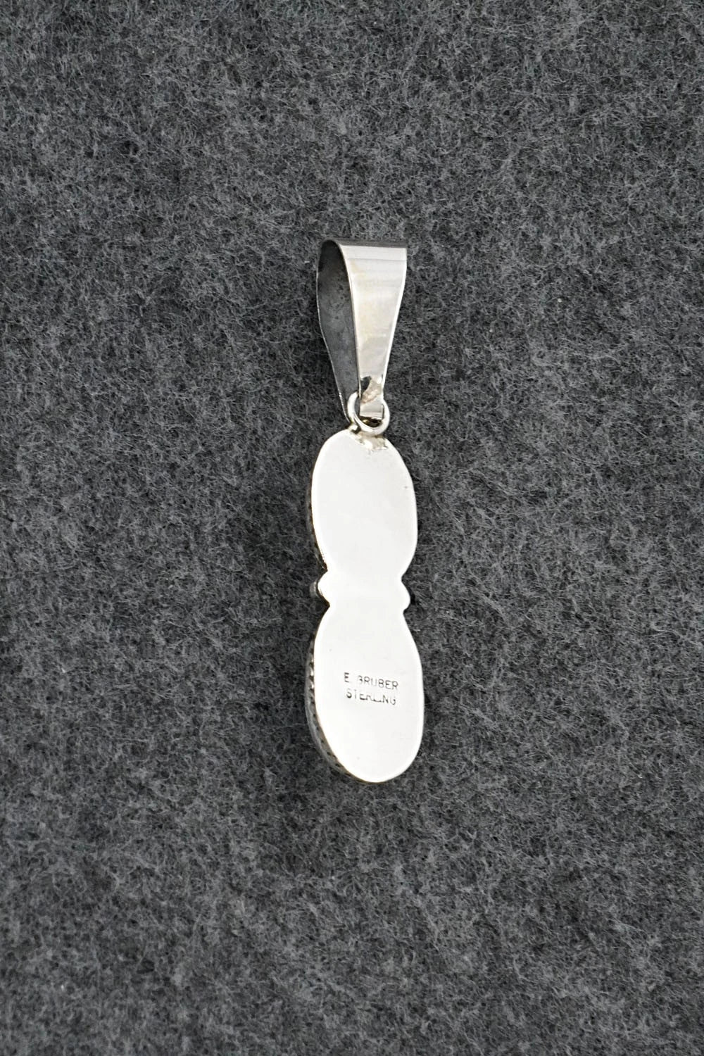 Turquoise & Sterling Silver Pendant - Eugene Gruber