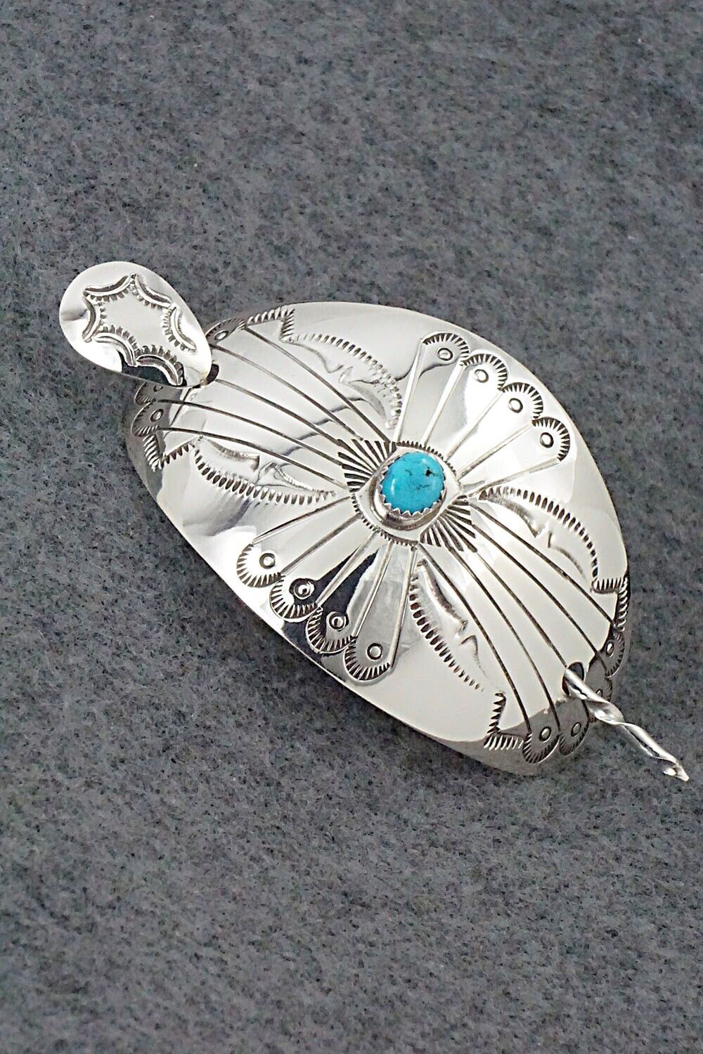 Turquoise & Sterling Silver Hair Pin - Jolene Begay