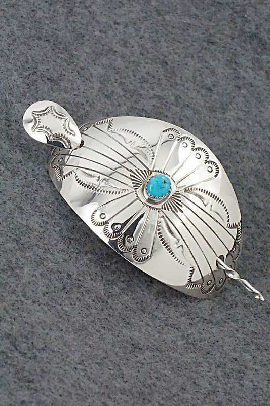 Turquoise & Sterling Silver Hair Pin - Jolene Begay