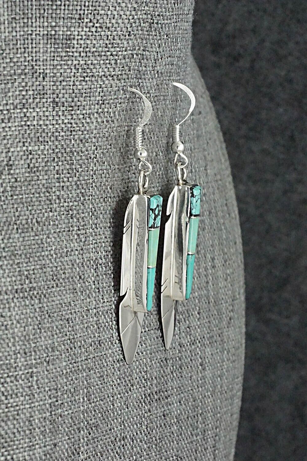 Turquoise & Sterling Silver Earrings - Marilyn Yazzie