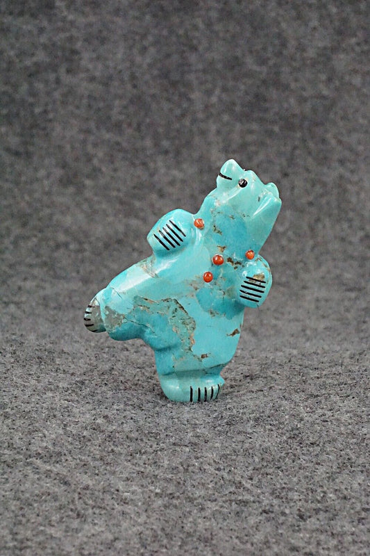 Dancing Bear Zuni Fetish Carving - Claudia Peina