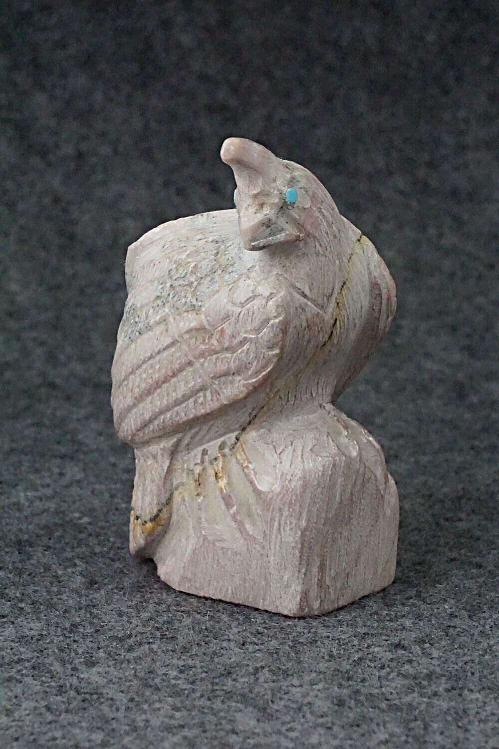 Quail Zuni Fetish Carving - Derrick Kaamasee