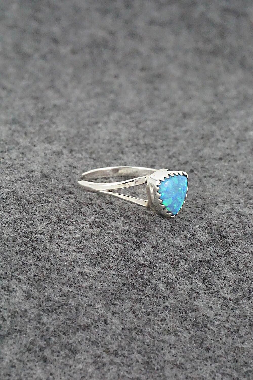 Opalite & Sterling Silver Ring - Theresa Smith - Size 7.25