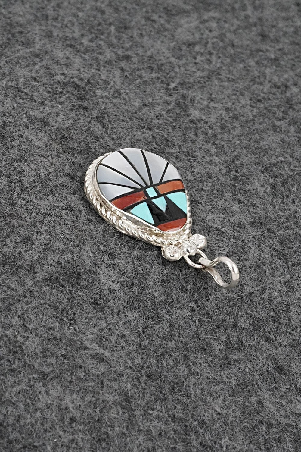 Multi-Stone & Sterling Silver Pendant - Ola Eriacho