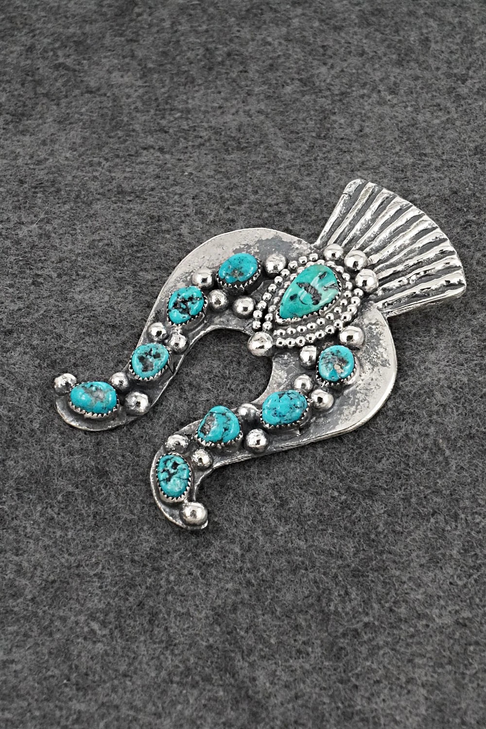 Turquoise & Sterling Silver Pendant - Delbert Arviso