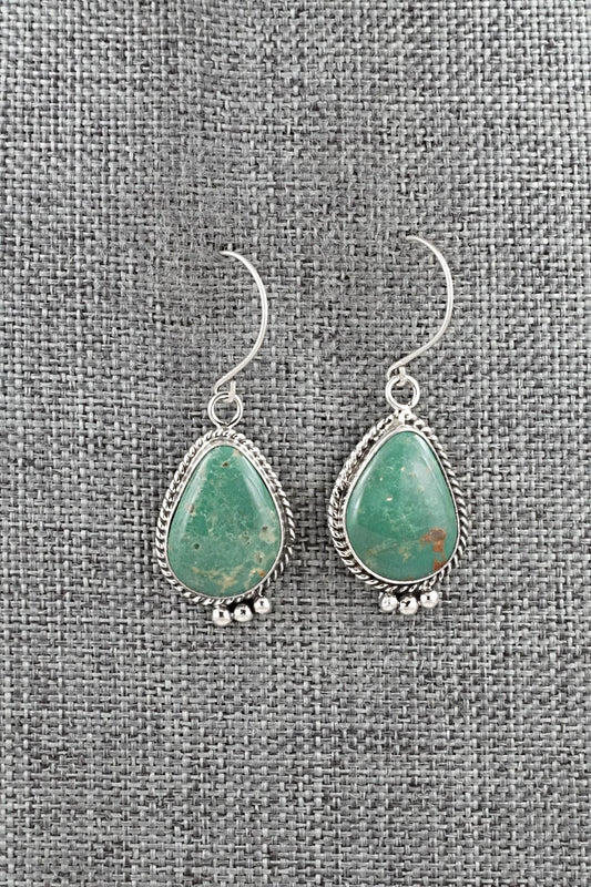 Turquoise & Sterling Silver Earrings - Rosemary Saunders