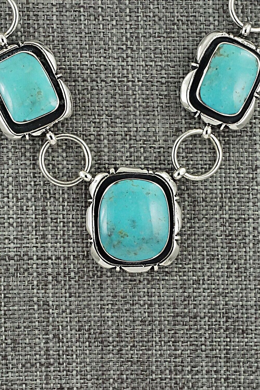 Turquoise & Sterling Silver Necklace - Mike Smith