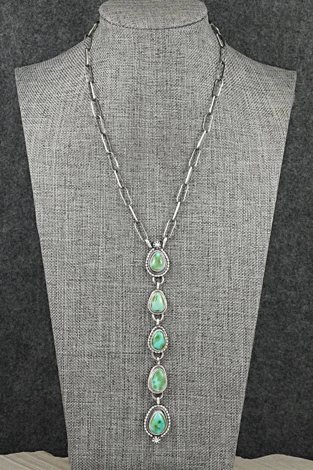 Turquoise & Sterling Silver Necklace - Bobby Johnson