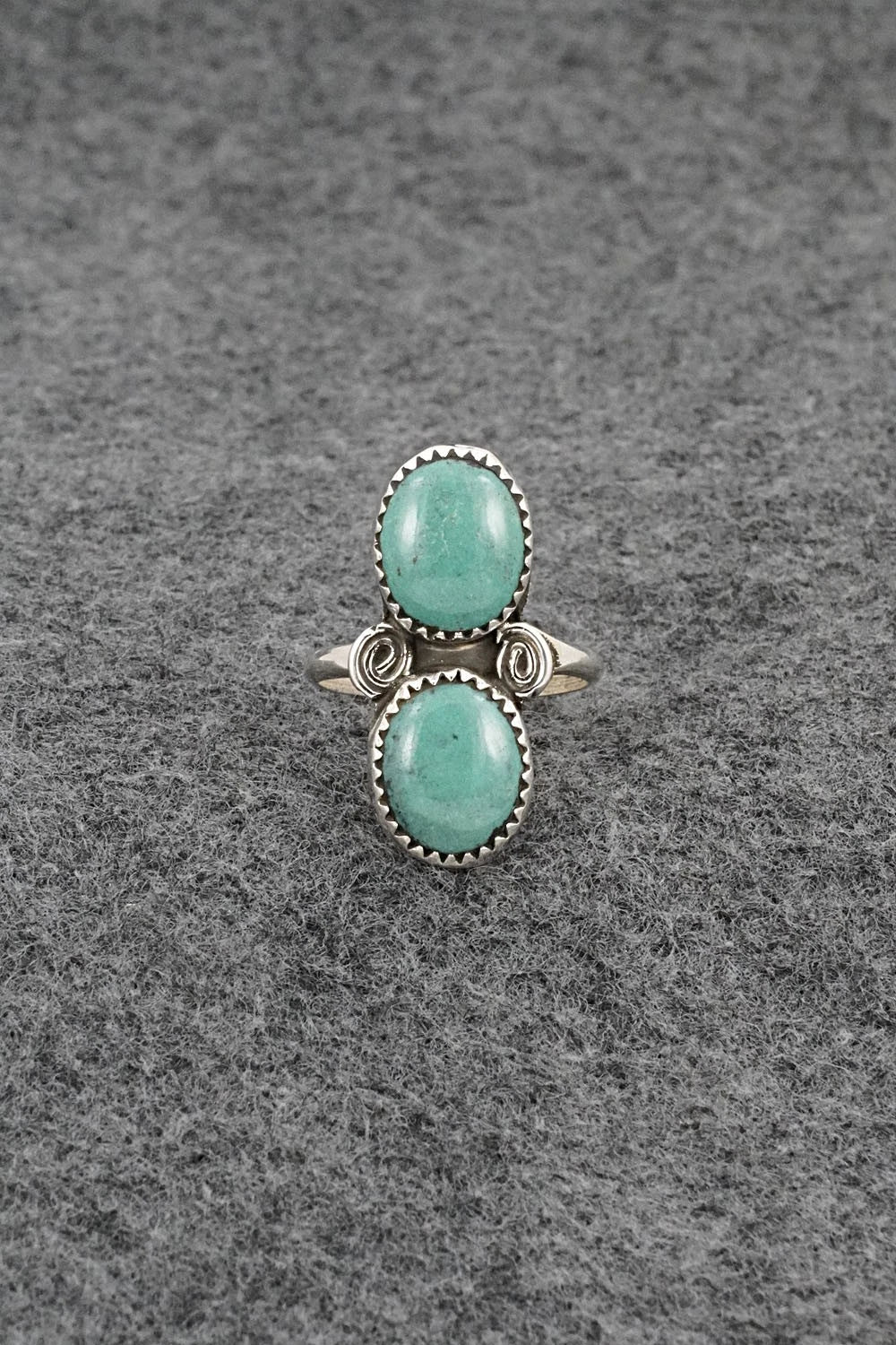 Turquoise & Sterling Silver Ring - Priscilla Reeder - Size 7