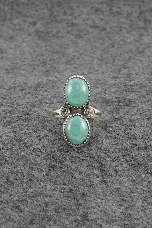 Turquoise & Sterling Silver Ring - Priscilla Reeder - Size 7