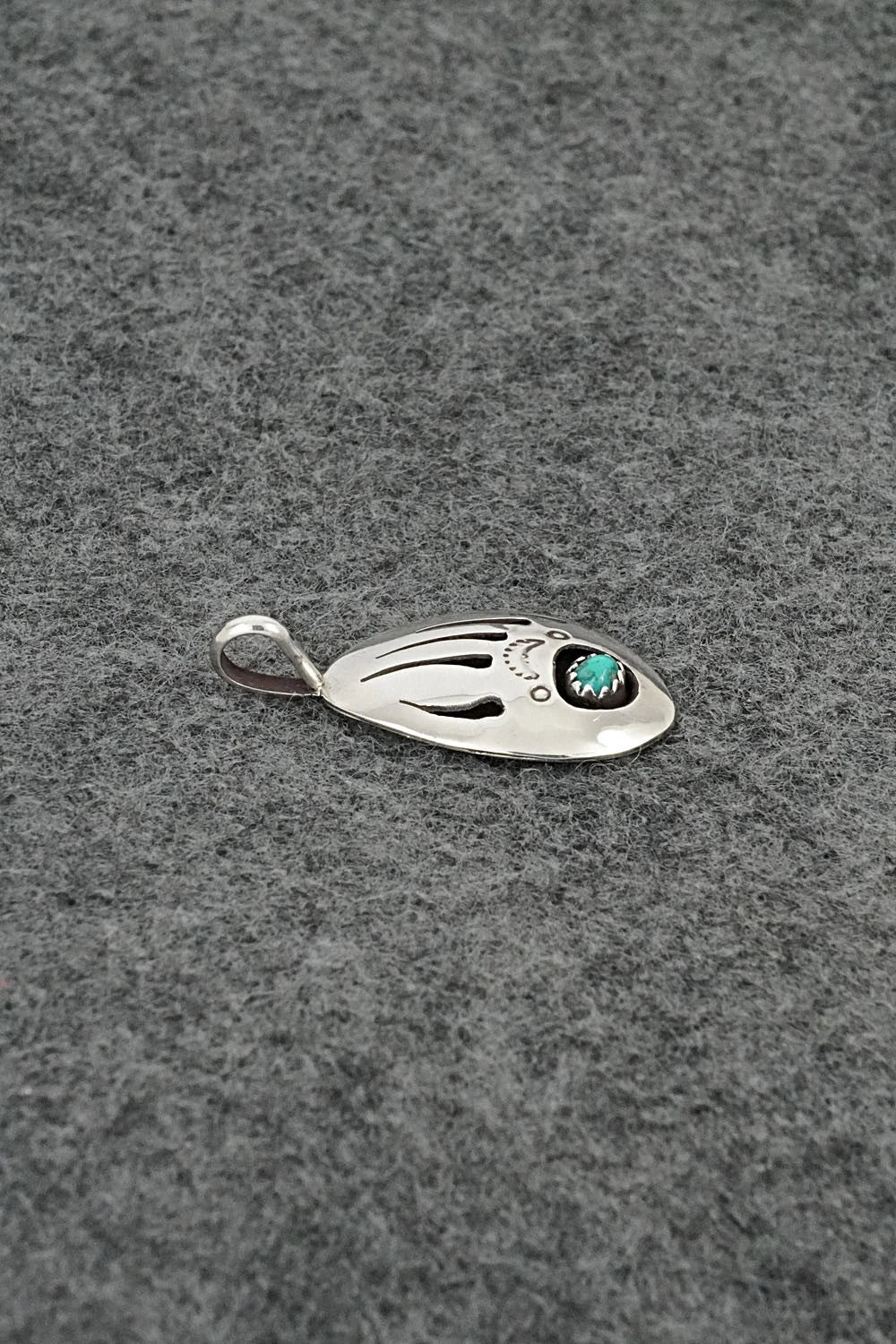 Turquoise & Sterling Silver Pendant - Ervin Begay