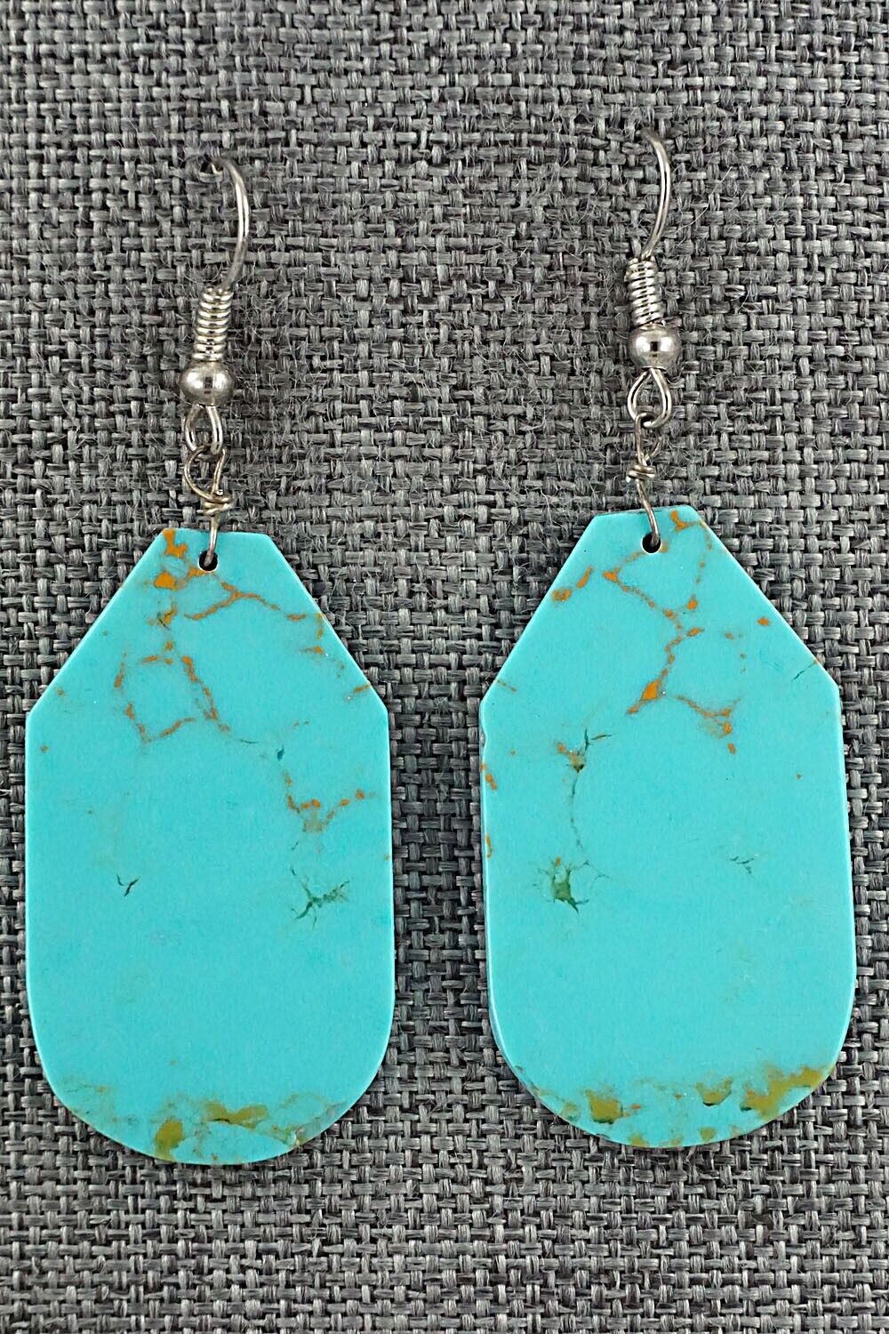 Turquoise & Sterling Silver Earrings - Joe Garcia