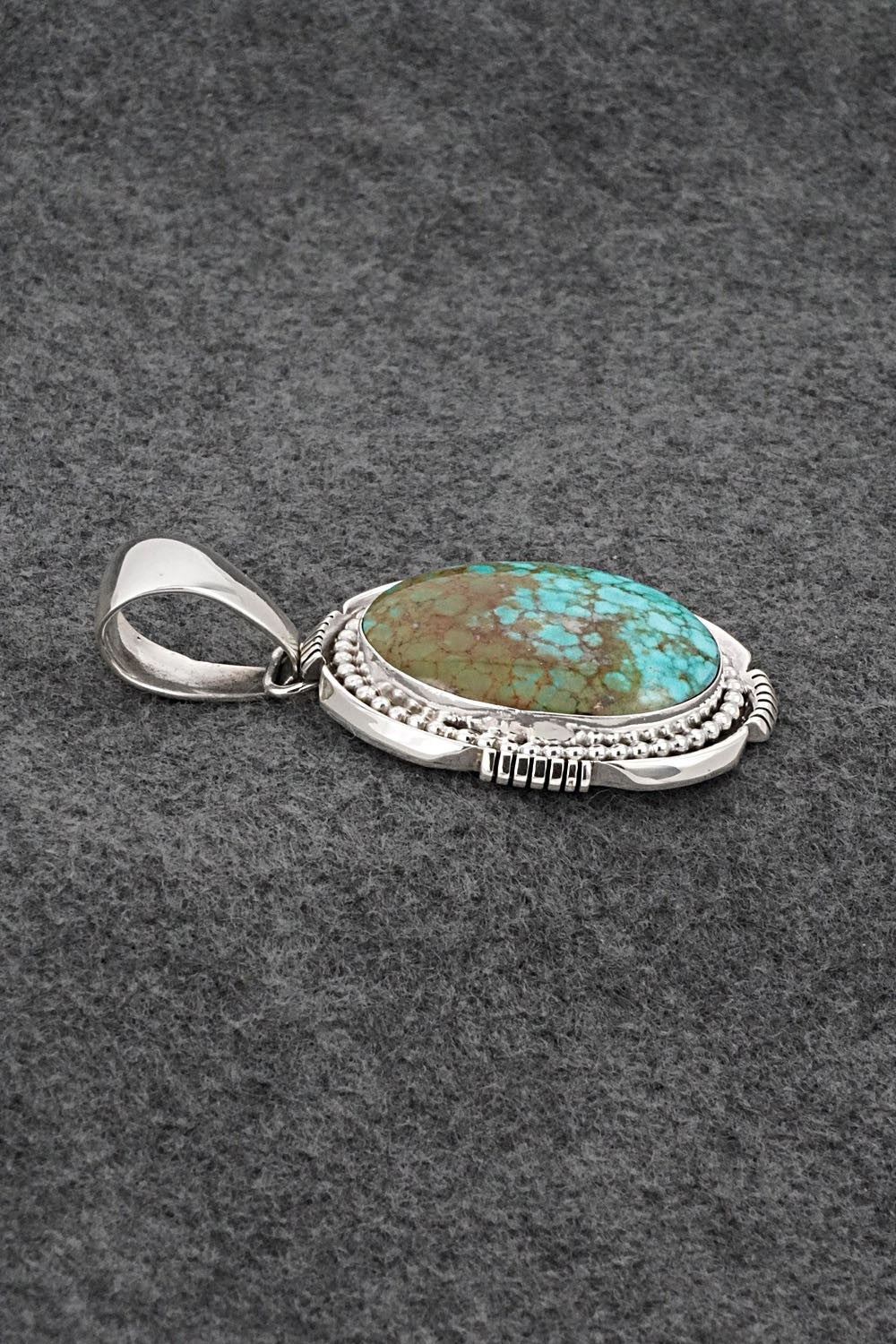 Turquoise & Sterling Silver Pendant - Paul Livingston