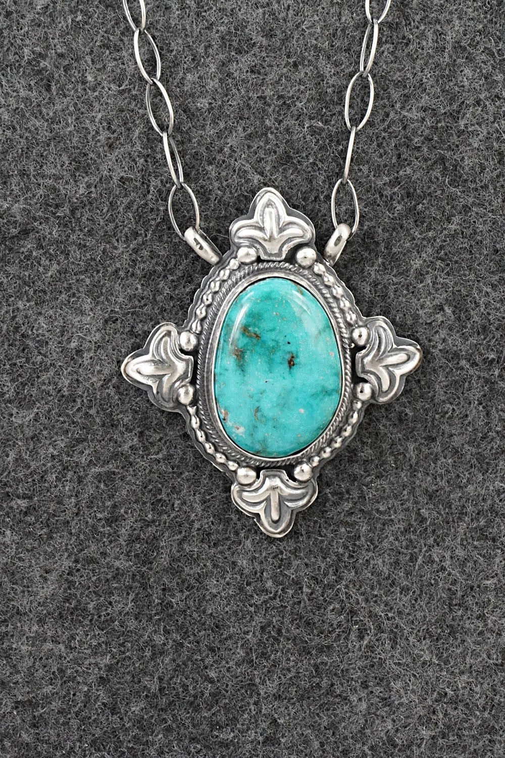 Turquoise & Sterling Silver Necklace - Randy Boyd