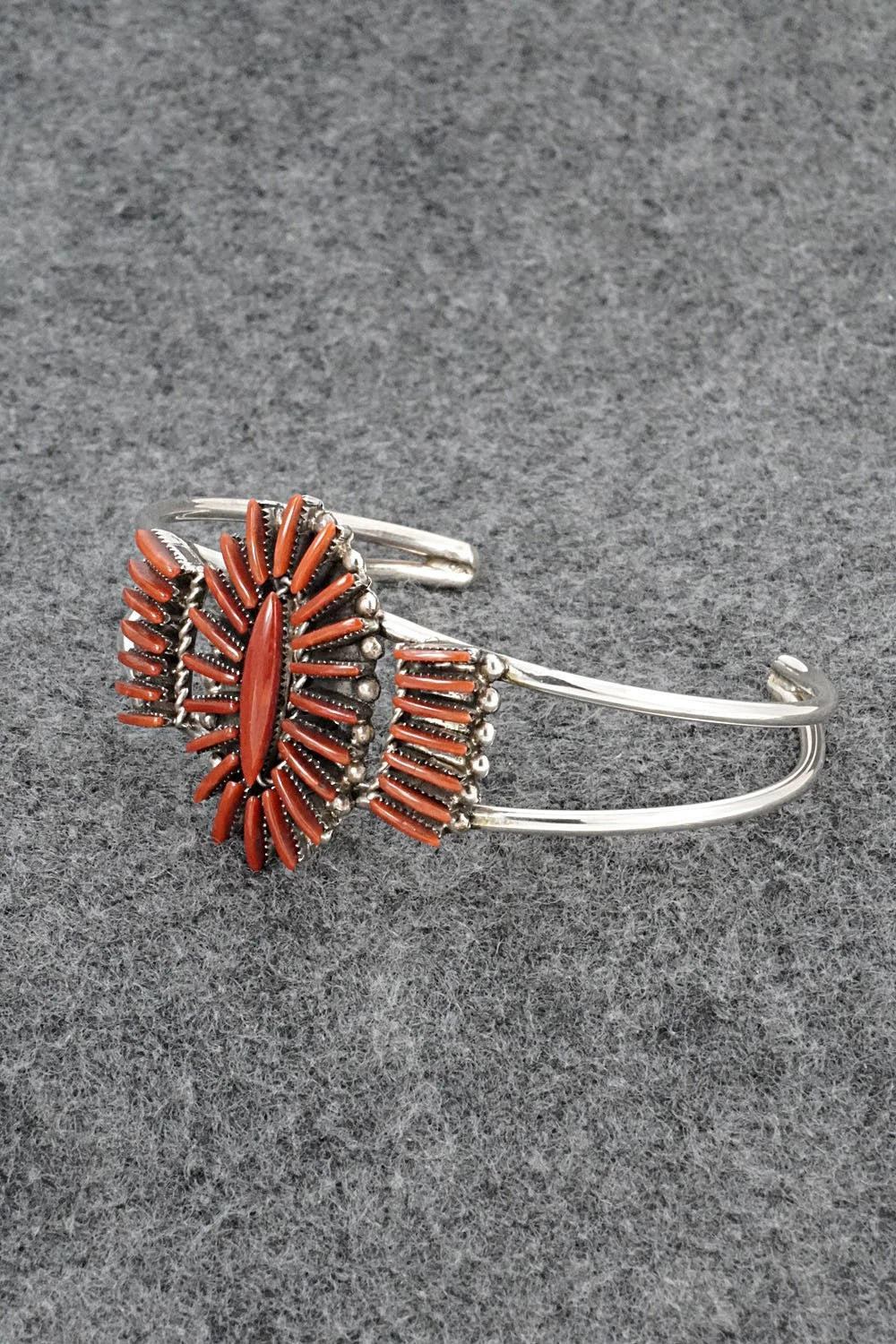 Coral & Sterling Silver Bracelet - Barton Cooeyate