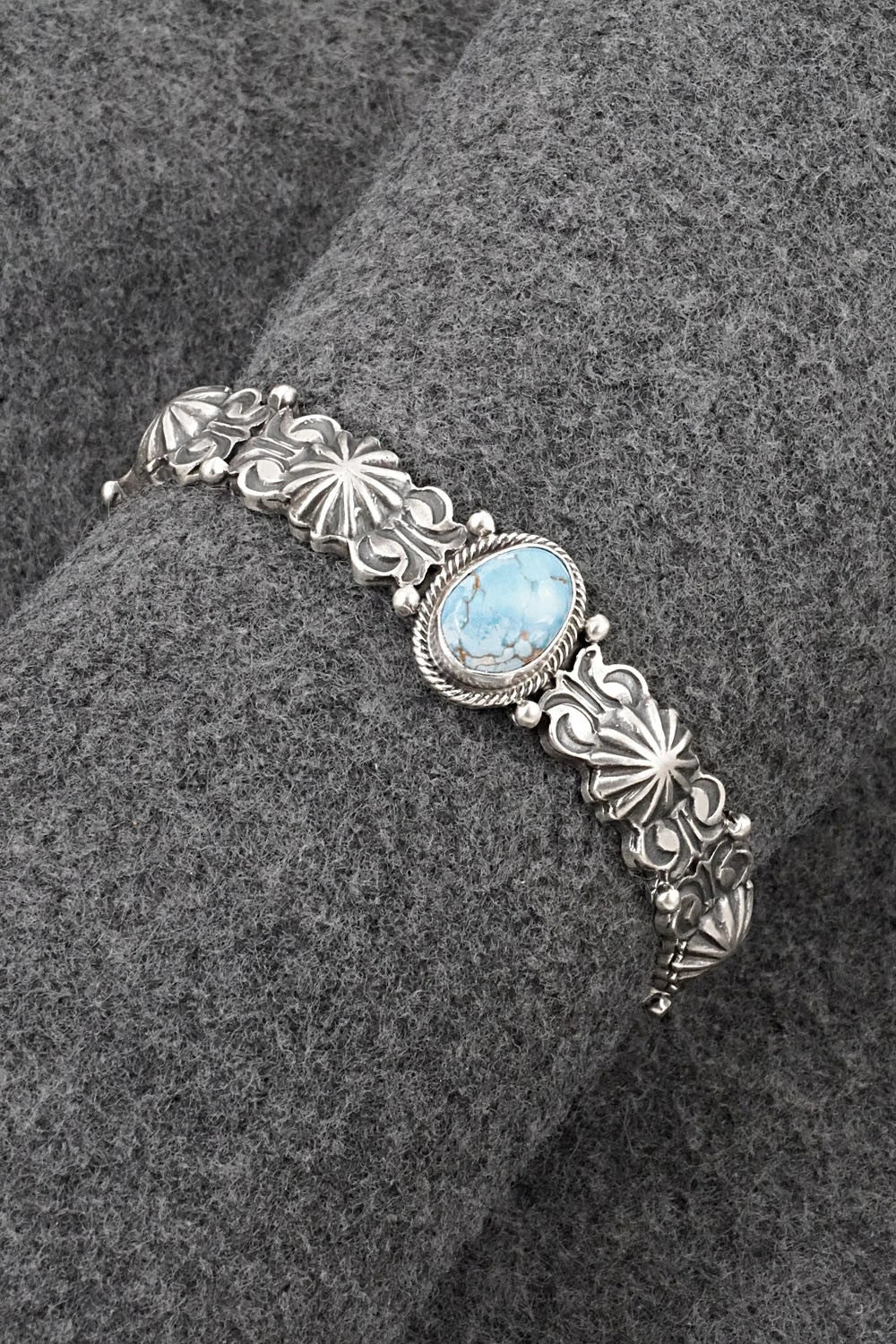 Turquoise & Sterling Silver Bracelet - Thomas Yazzie