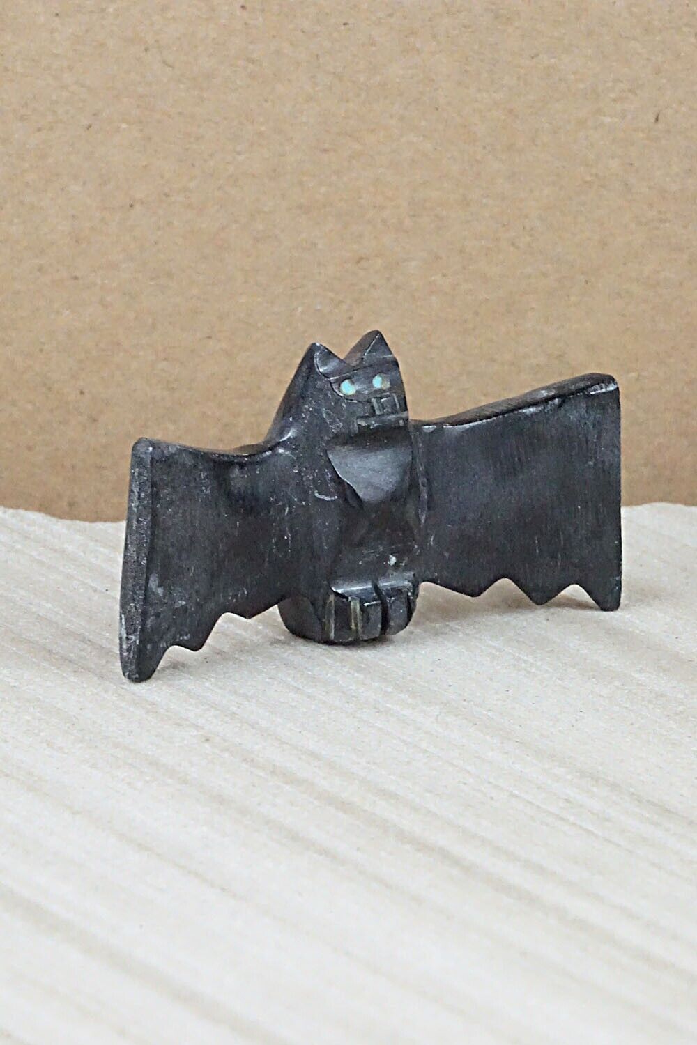 Bat Zuni Fetish Carving - Tim Lementino
