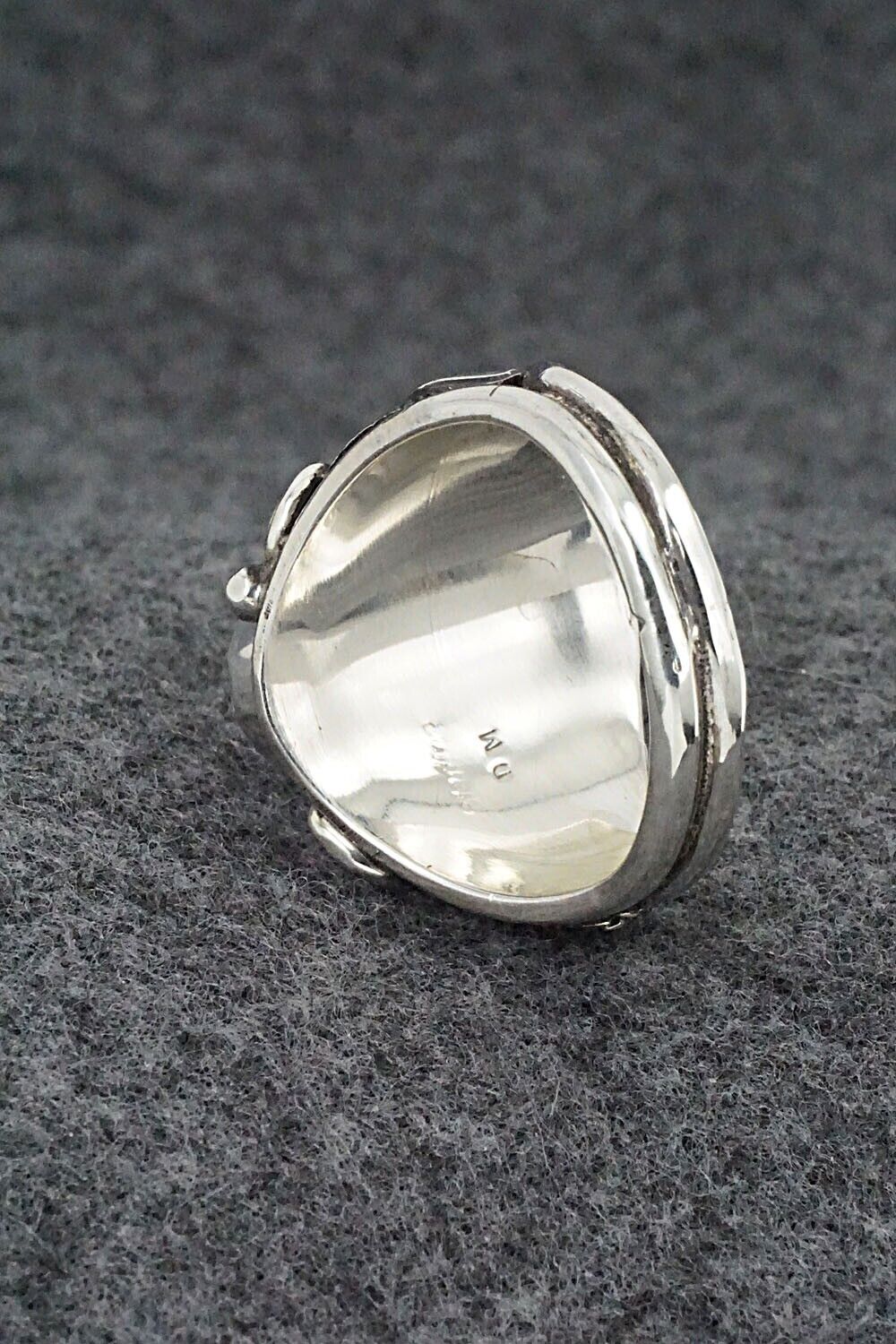 White Buffalo & Sterling Silver Ring - Davey Morgan - Size 13.5