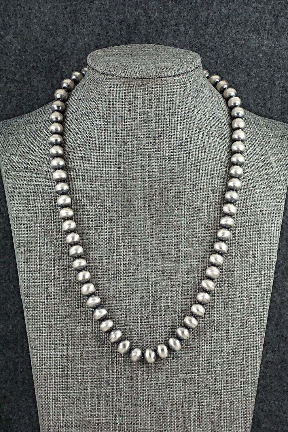 Sterling Silver Navajo Pearl Necklace - Bryannen Halwood