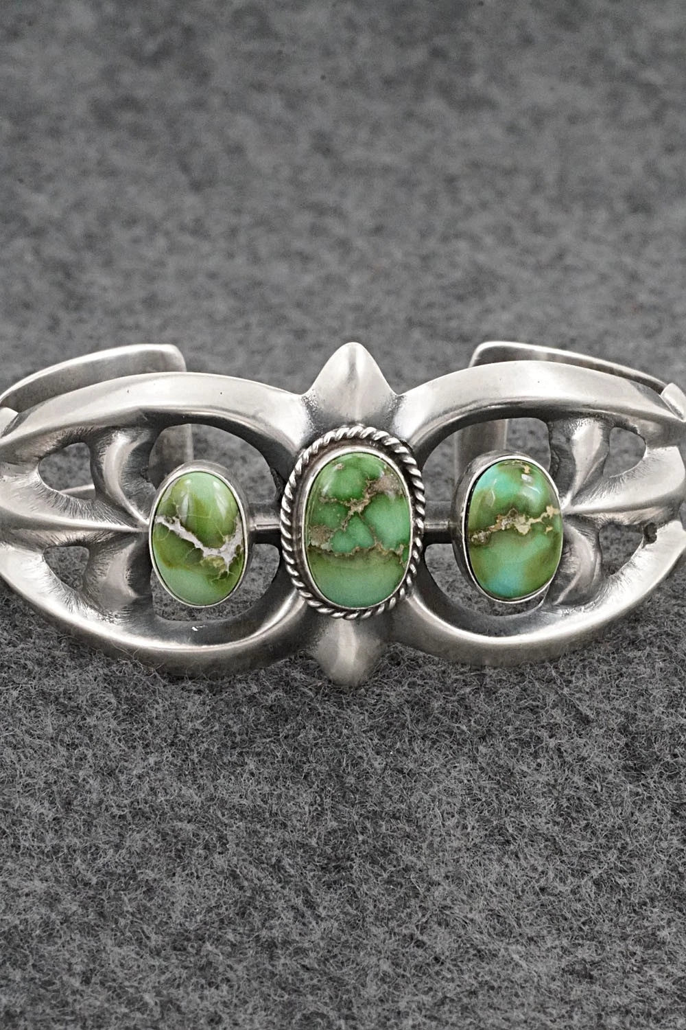 Turquoise & Sterling Silver Bracelet - Eugene Gruber