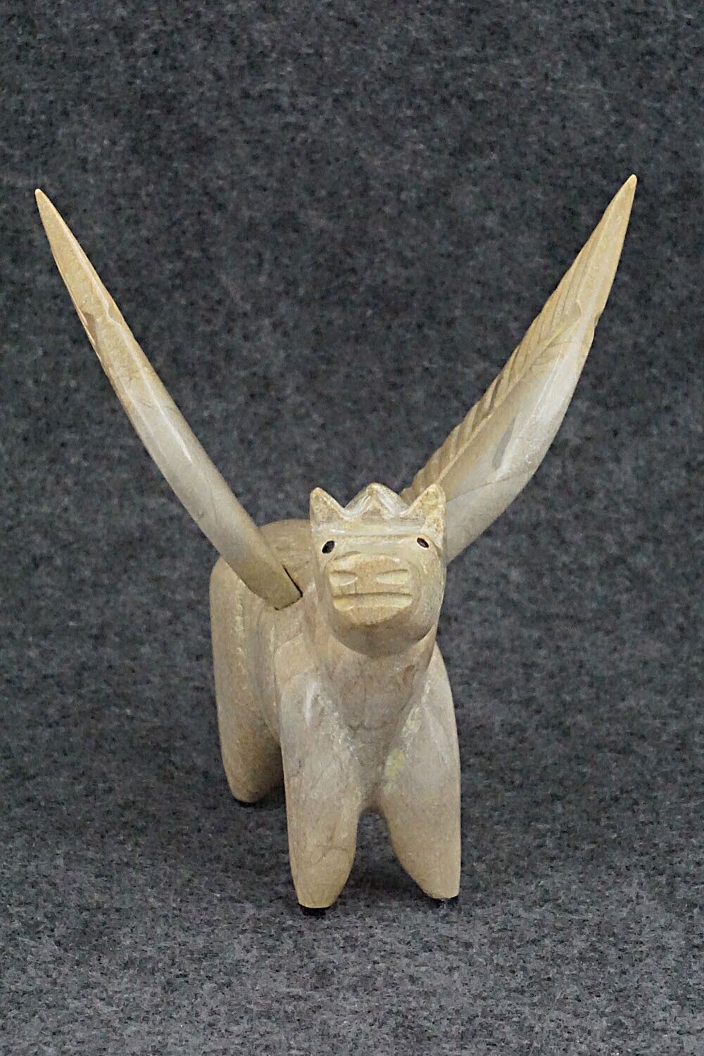 Pegasus Horse Zuni Fetish Carving - Enrike Leekya