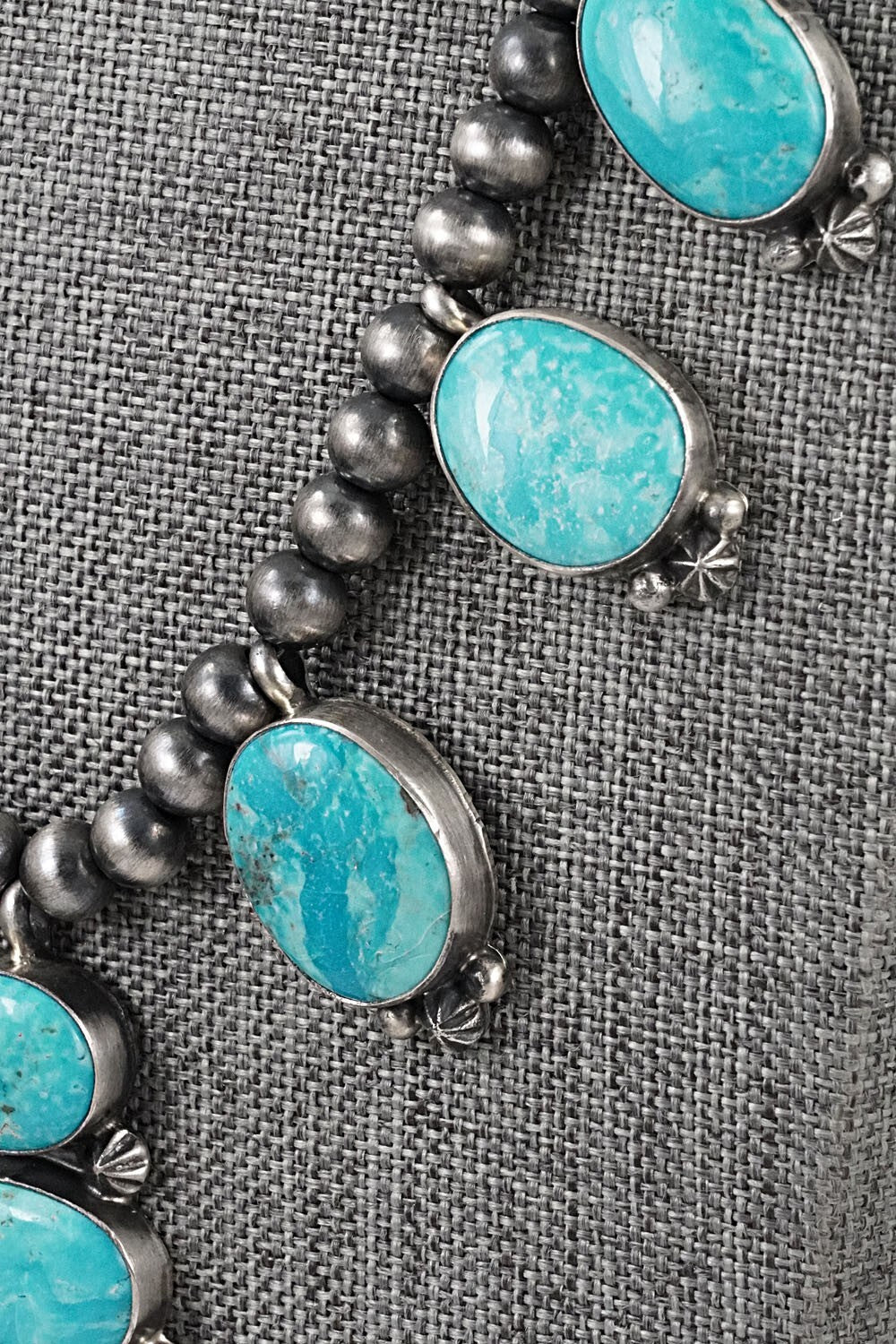 Turquoise & Sterling Silver Necklace Set - Darrin Livingston