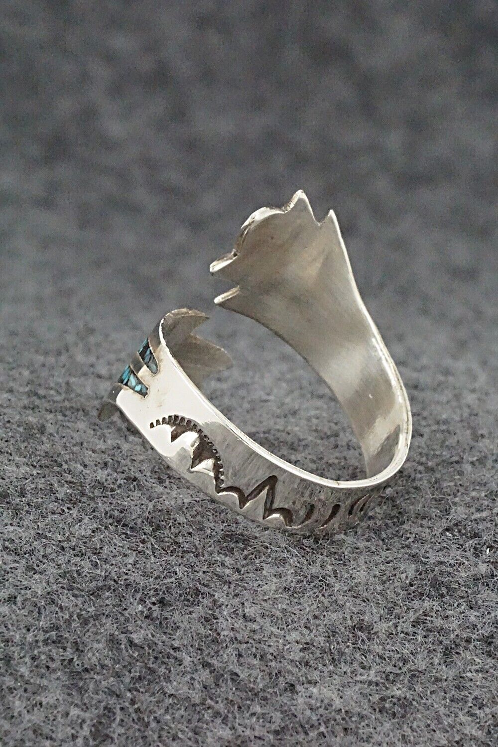 Turquoise & Sterling Silver Ring - Jolene Yazzie - Size 11