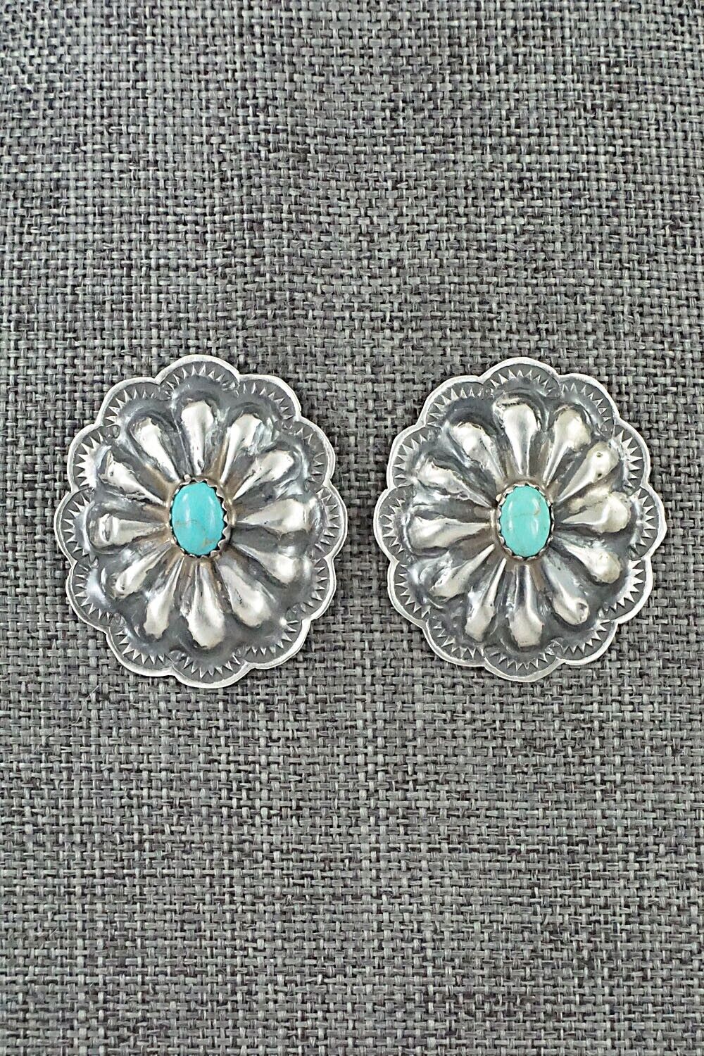 Turquoise & Sterling Silver Earrings - Rita Lee