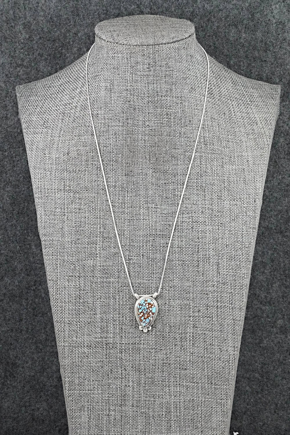 Turquoise & Sterling Silver Necklace - Sharon McCarthy