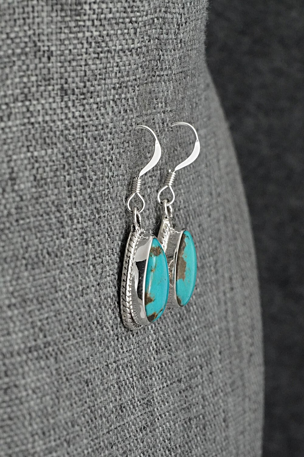 Turquoise & Sterling Silver Earrings - Sharon McCarthy