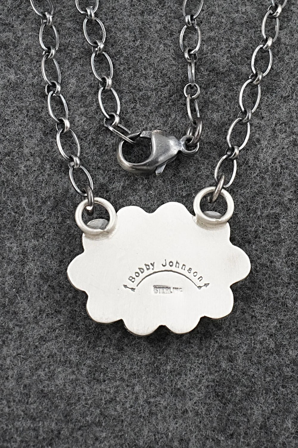 Turquoise & Sterling Silver Necklace - Bobby Johnson