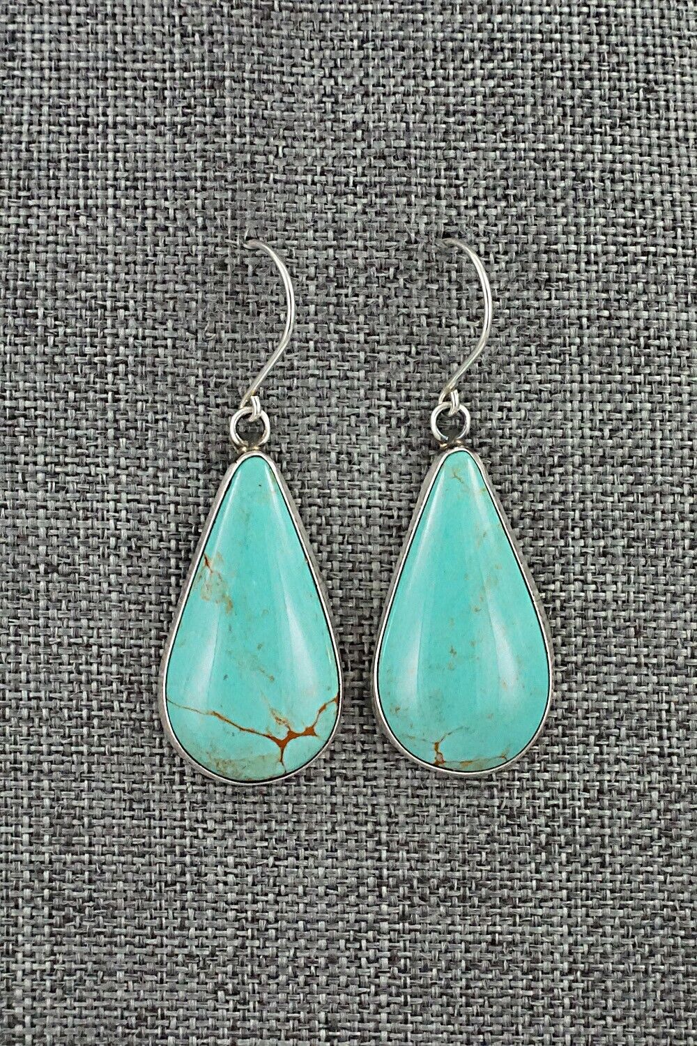 Turquoise & Sterling Silver Earrings - Rena Begay