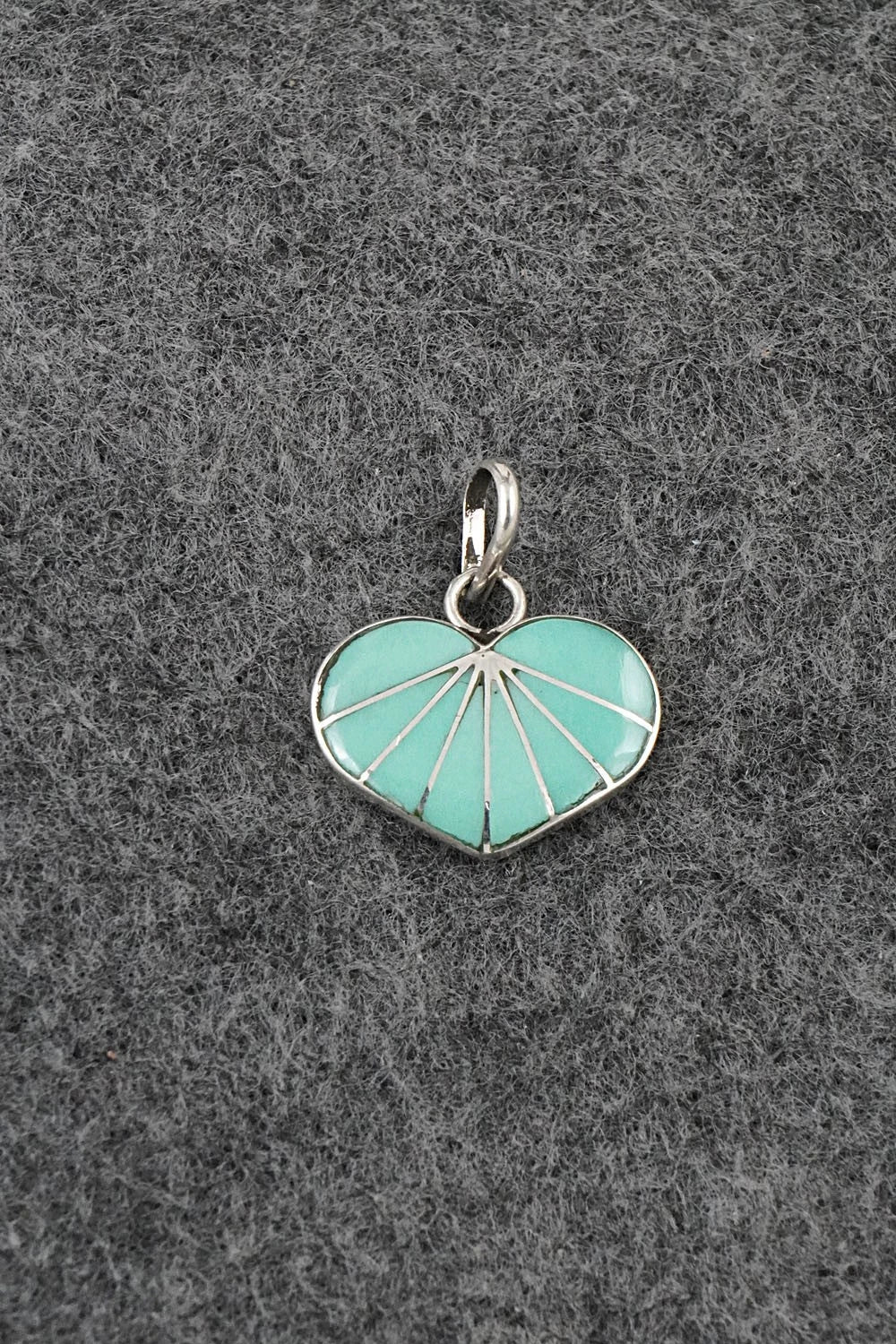 Turquoise and Sterling Silver Pendant - Gina Dosedo