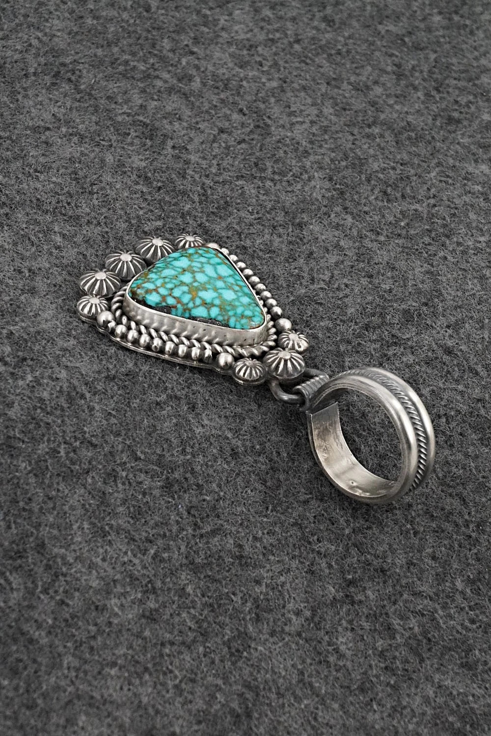 Turquoise & Sterling Silver Pendant - Michael Calladitto