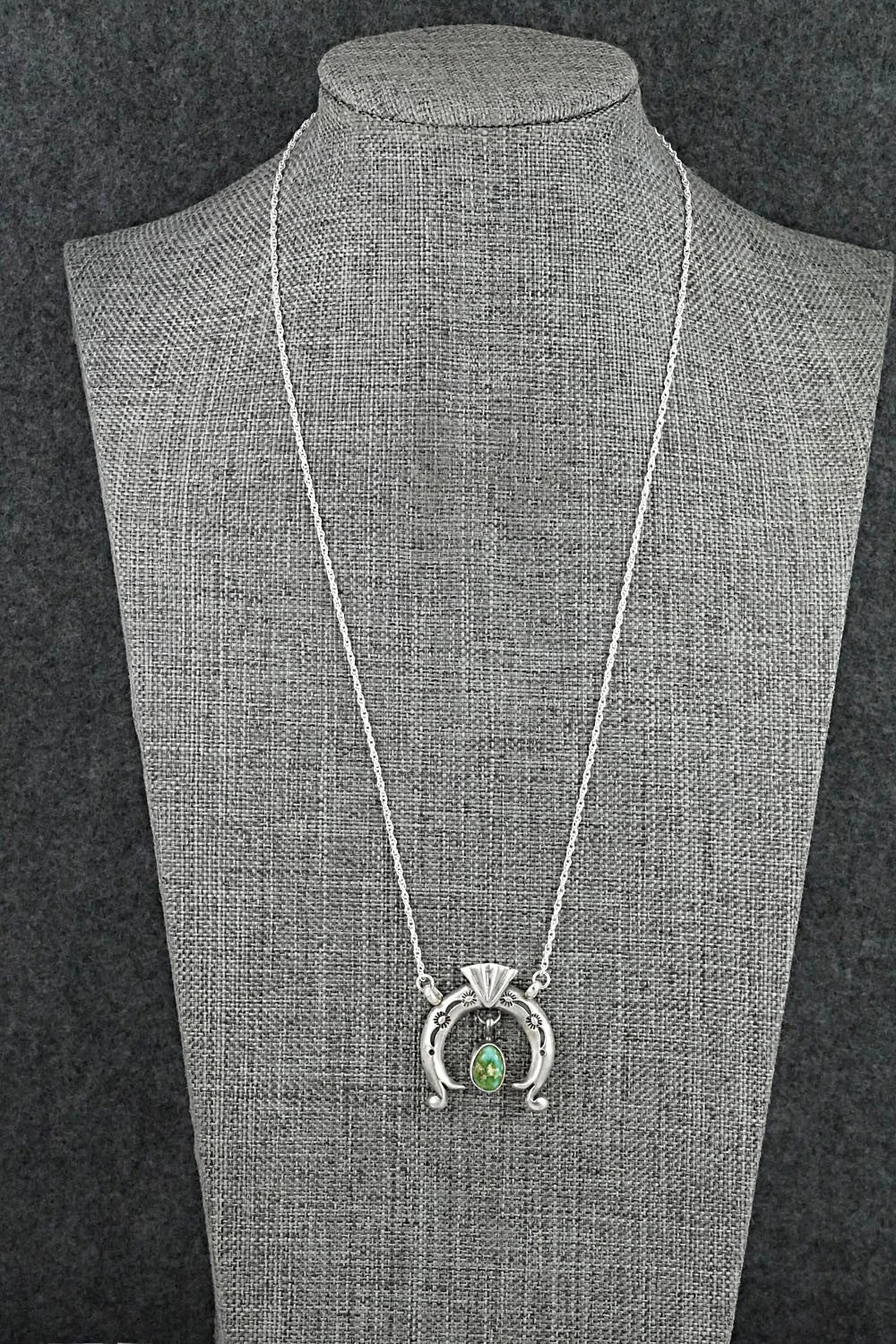 Turquoise & Sterling Silver Necklace - Gary Shorty