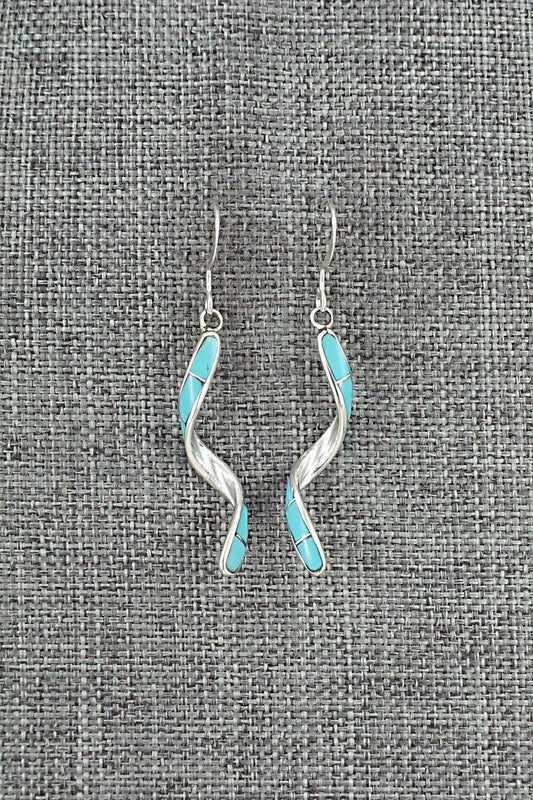 Turquoise & Sterling Silver Earrings - Ira Johnson