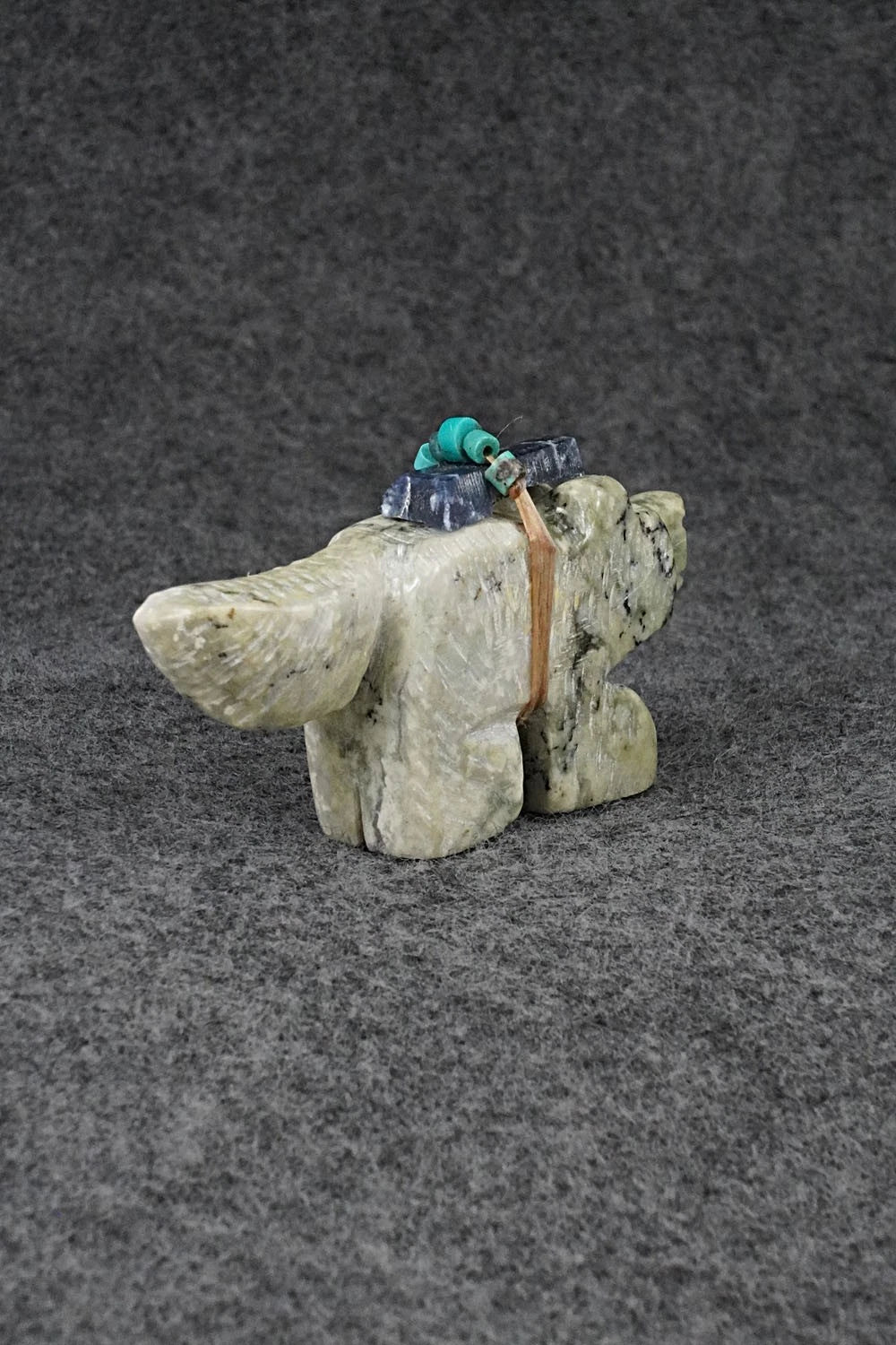Wolf Zuni Fetish Carving - Danny Lonjose