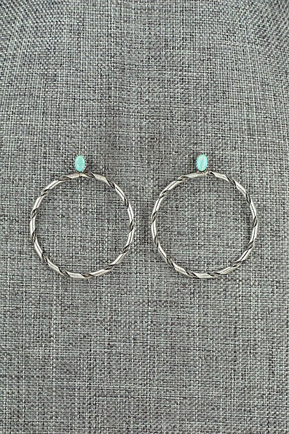 Turquoise & Sterling Silver Earrings - Nashina Tsosie