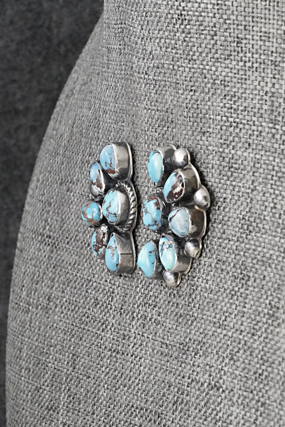 Turquoise & Sterling Silver Earrings - Phil Garcia