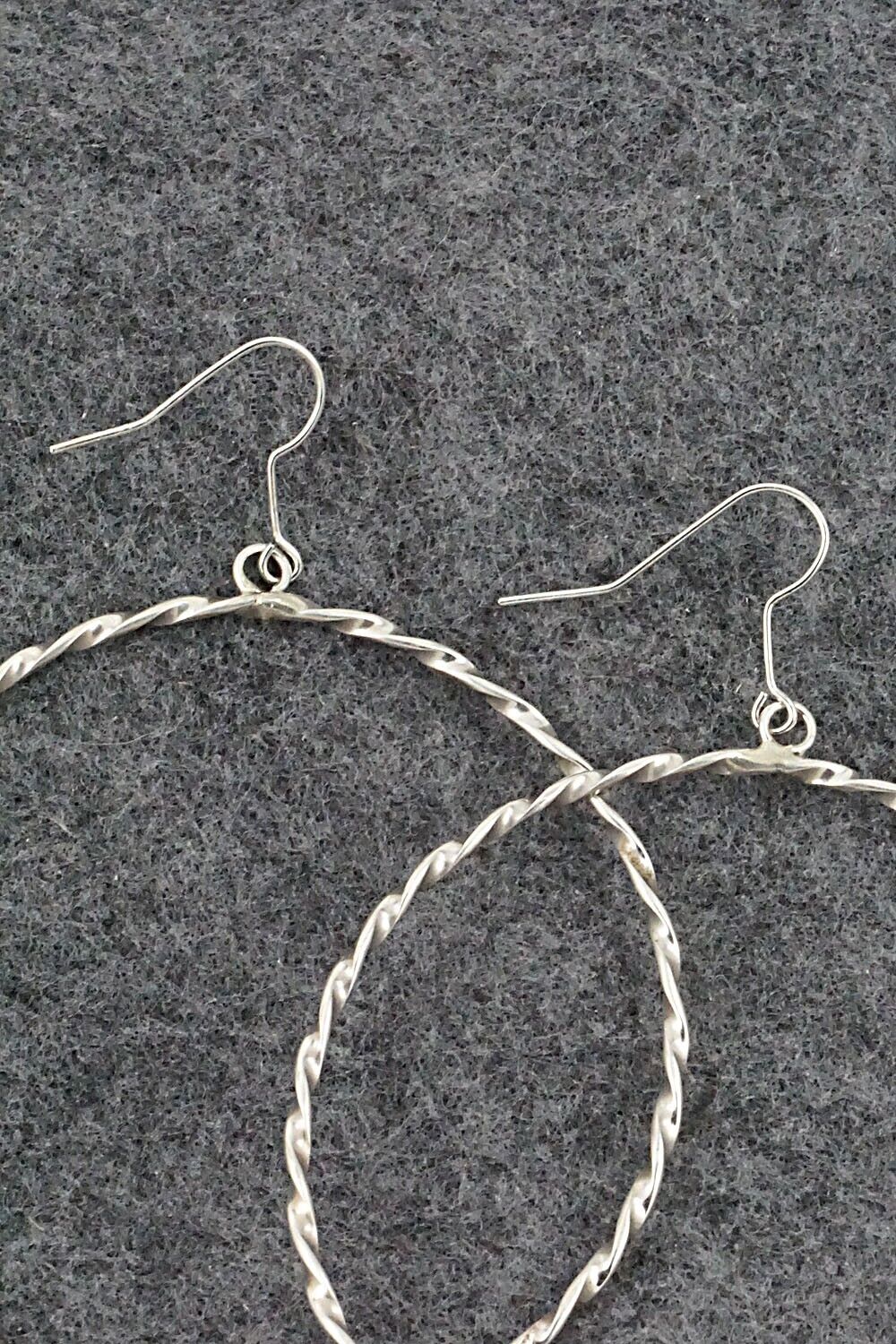 Sterling Silver Hoop Earrings - Nashina Tsosie